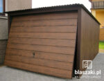 Garaż blaszany 3x4 Orzech Jednospadowy
