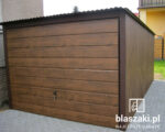 Garaż blaszany 3x4 Orzech Jednospadowy