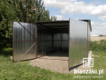 Garaż blaszany 3x5 Ocynk Jednospadowy