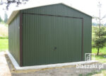 Garaż blaszany 3,5x5,5 Zielony Mat Dwuspadowy