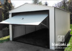 Garaż blaszany 3,5x6 Biały Dwuspadowy