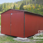 Garaż blaszany 3x4 Wiśnia Dwuspadowy