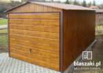 Garaż blaszany 3x5 Orzech Dwuspadowy