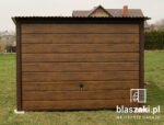 Garaż blaszany 3x5 Orzech Jednospadowy