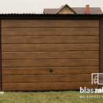 Garaż blaszany 3x5 Orzech Jednospadowy