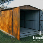 Garaż blaszany 3x5 Złoty Dąb - Multi Gloss Dwuspadowy