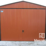 Garaż blaszany 3x5,5 Cegła 3009 Dwuspadowy
