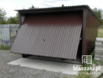 Garaż blaszany 3x5 Brąz Jednospadowy