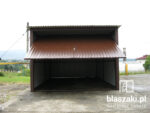 Garaż blaszany 3x5 Brąz Jednospadowy