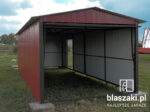 Garaż blaszany 3x6 RAL 3011 Dwuspadowy
