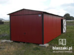 Garaż blaszany 3x6 RAL 3011 Dwuspadowy