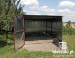 Garaż blaszany 3x5 Ocynk Jednospadowy - obrazek 4