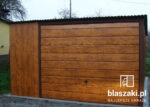 Garaż blaszany 4x5 Orzech Jednospadowy