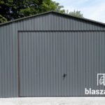 Garaż blaszany 4x5,5 Grafit Dwuspadowy