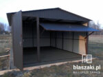 Garaż blaszany 4x6 Czarny MAT Dwuspadowy