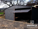 Garaż blaszany 6x5 Grafit Dwuspadowy